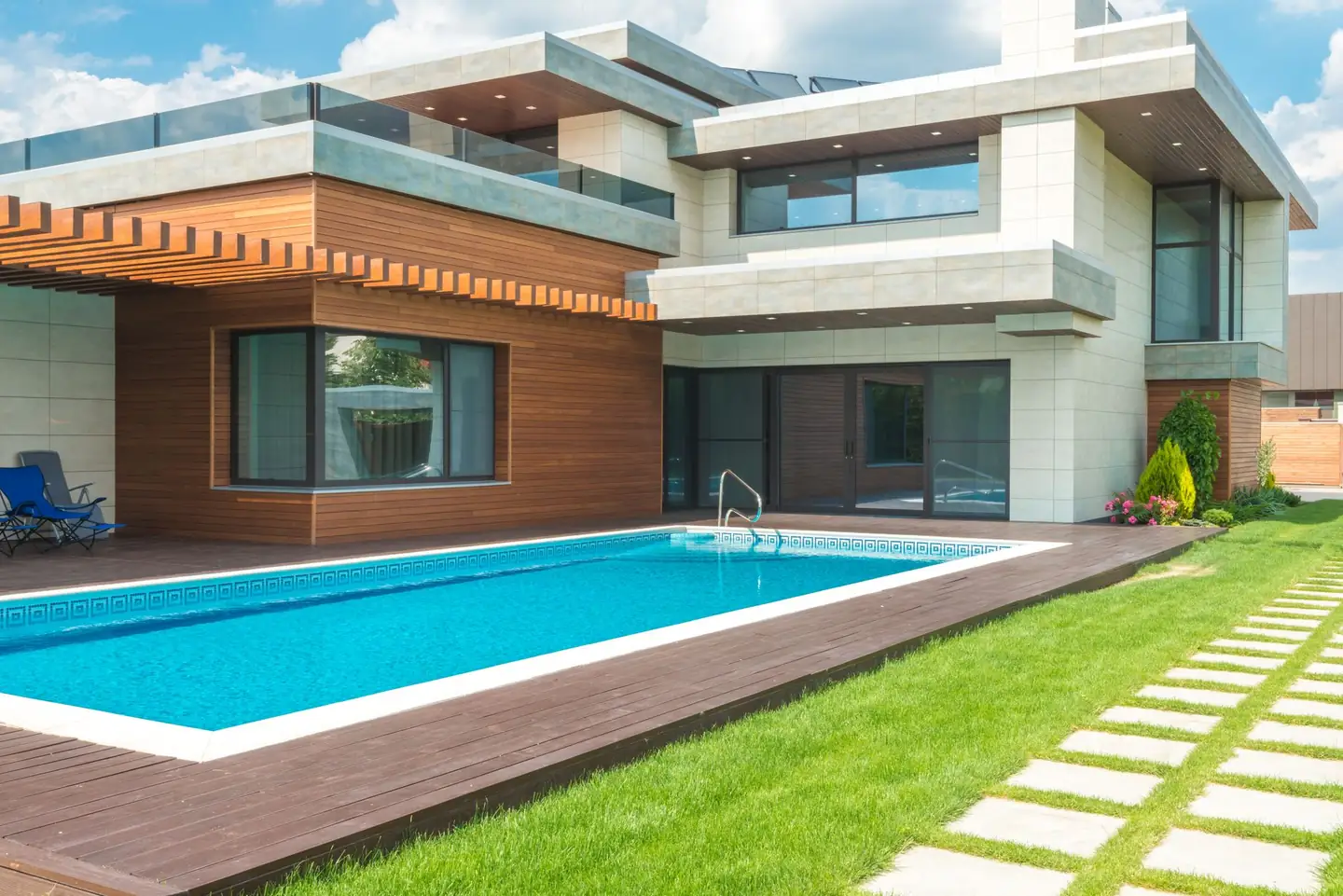 Swimming pool built in Belmont South, NSW